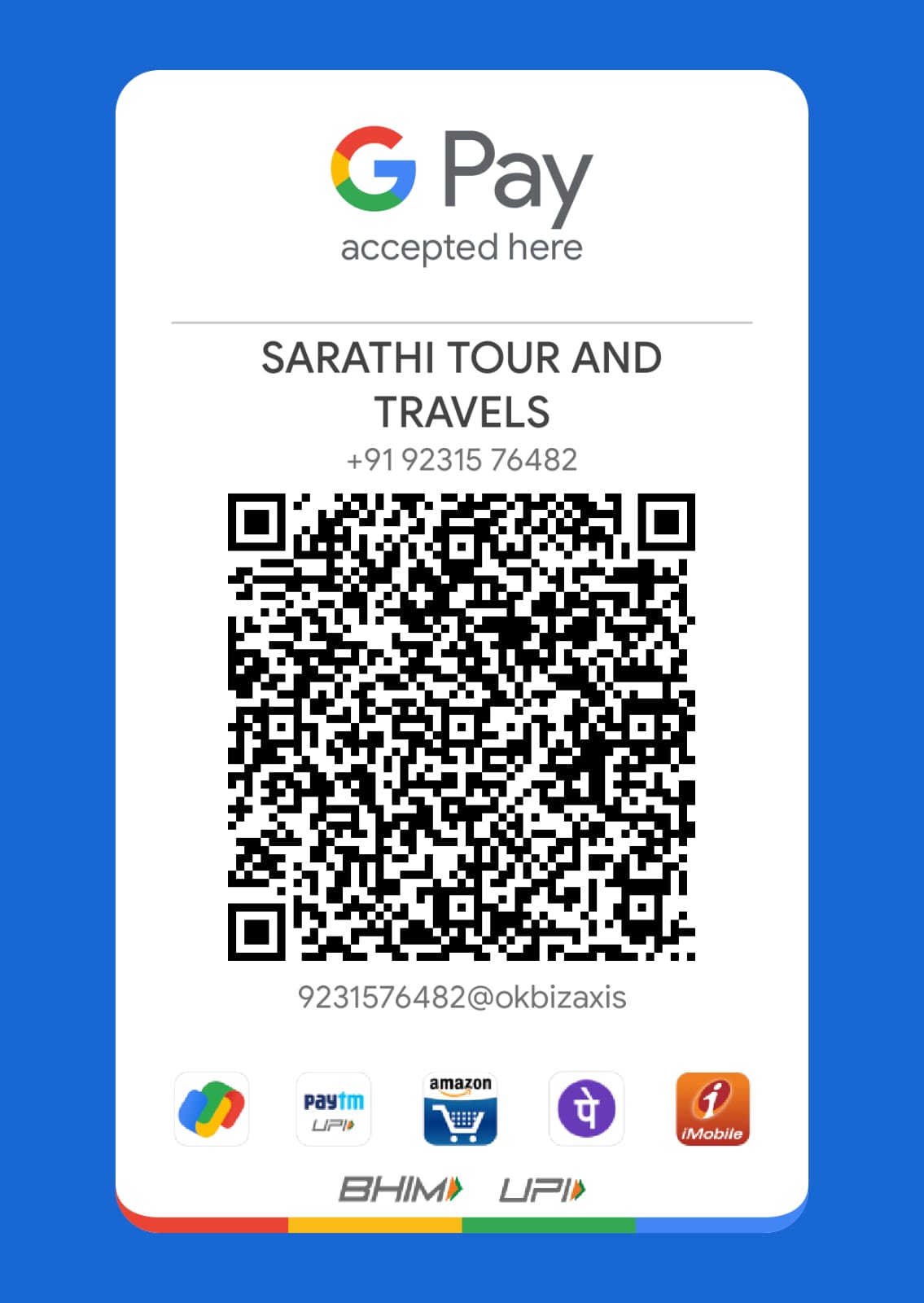 Sarathi Tours QR Code